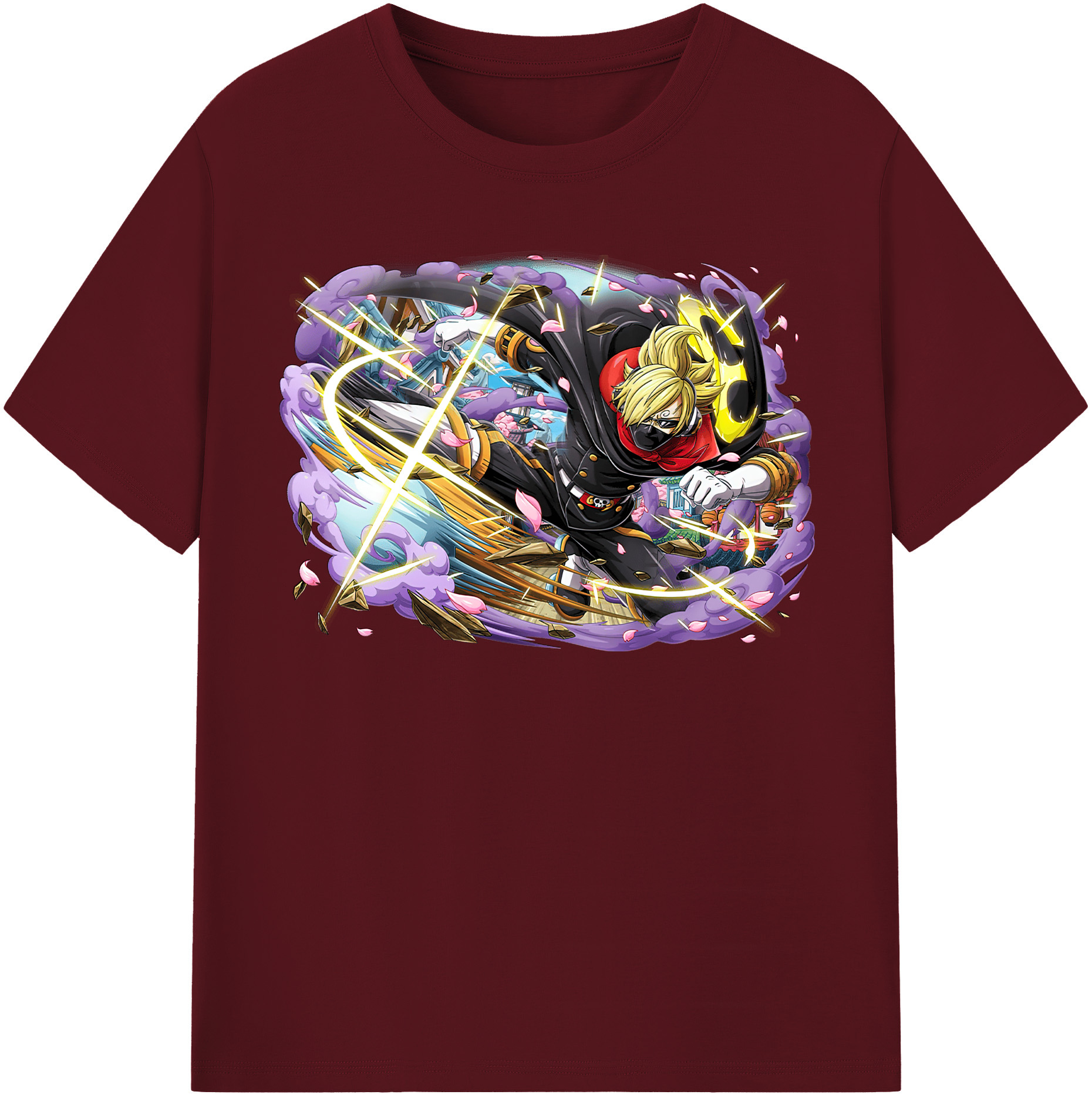 ワンピース サンジ ONE PIECE Sanji 綿100％半袖Tシャツ（フロントプリント）